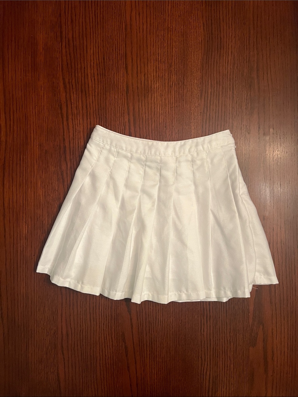 White Pleated Tennis Skirt